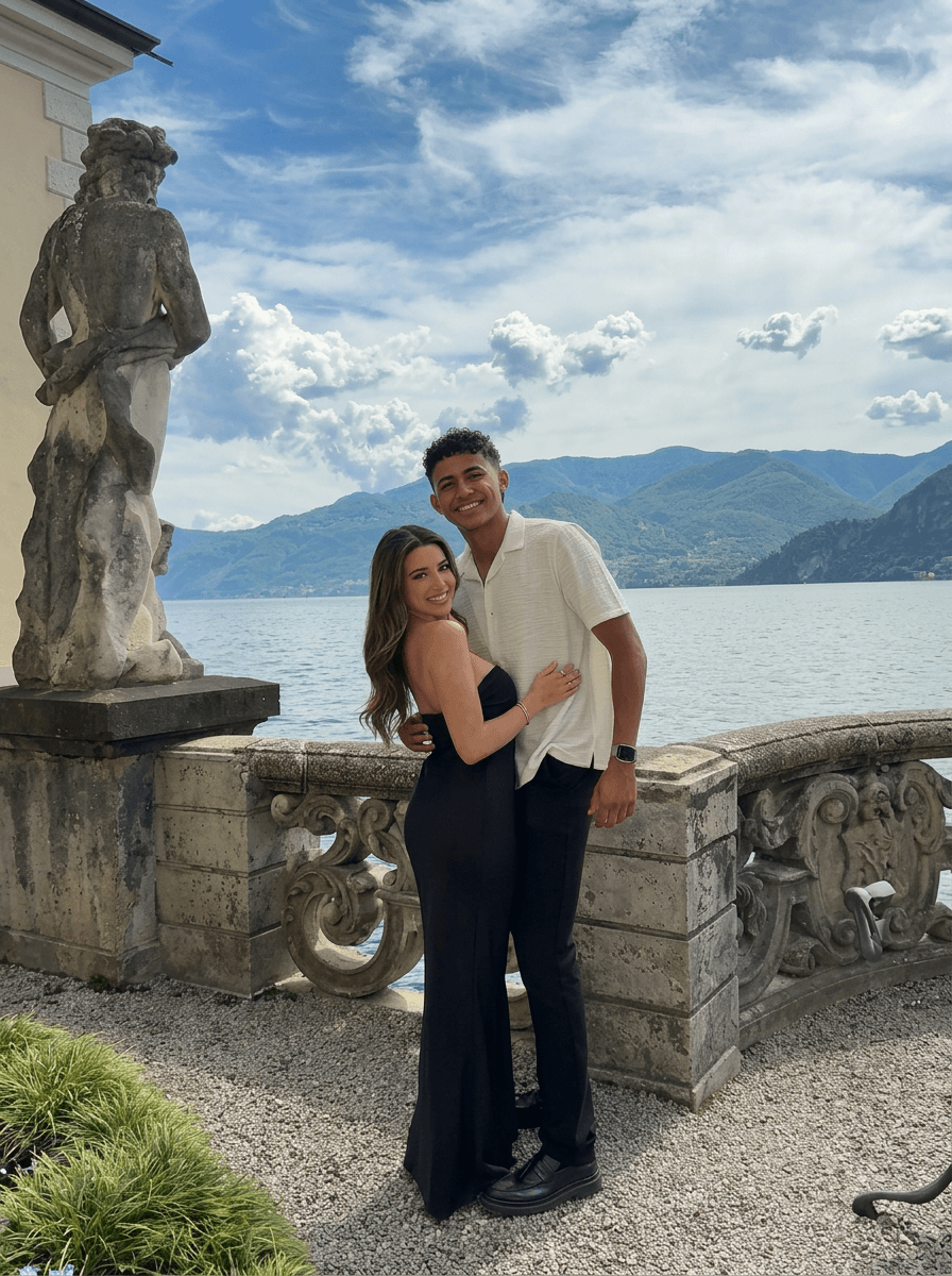 Lucas and Sophia at Lake Como, Italy